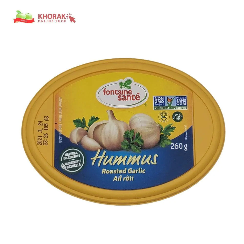 Fontaine Hummus Roasted Garlic 260 g Khorak Supermarket