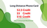 Long Distance Phone Card
