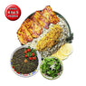 Sabzi Polo ba Mahi – Mahi Sefid (White Fish) with Kuku & Sabzi Khordan