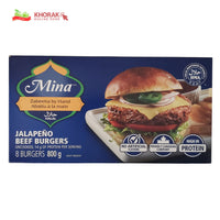 Mina Jalapeno Beef Burgers 800 g