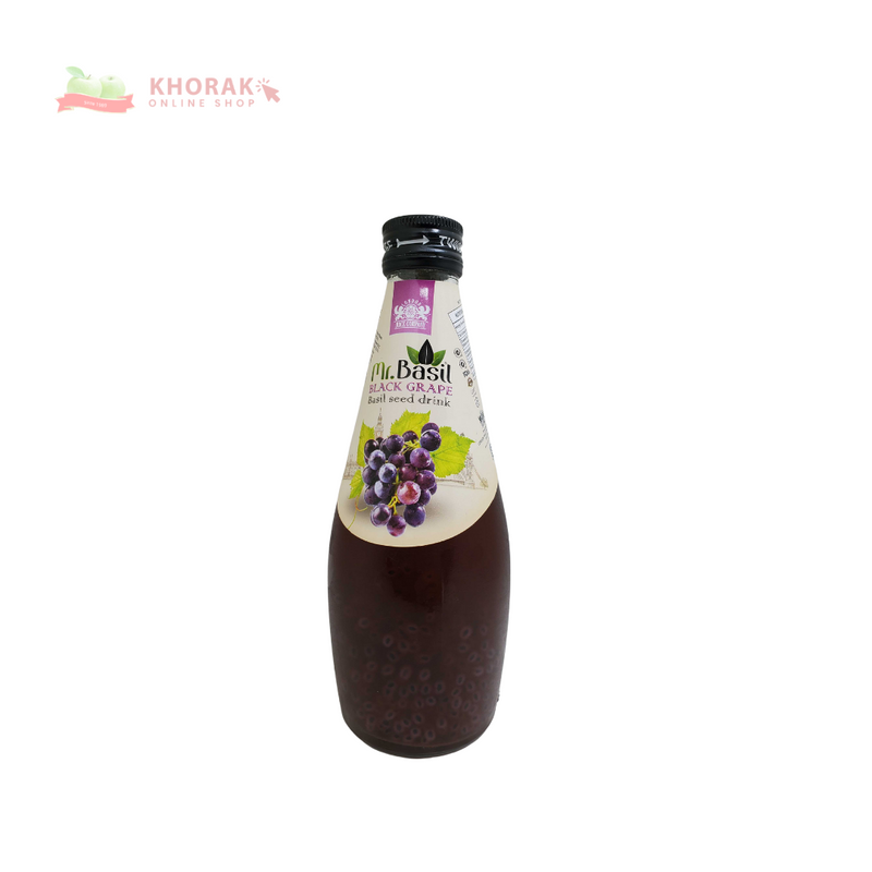 Mr basil black grape basil seed drink 290 ml Khorak Supermarket