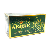 چای سبز کیسه‌ای اکبر (بسته 25 تایی)