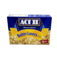 پاپ کورن Act II Butter Lovers (بسته 3 تایی)