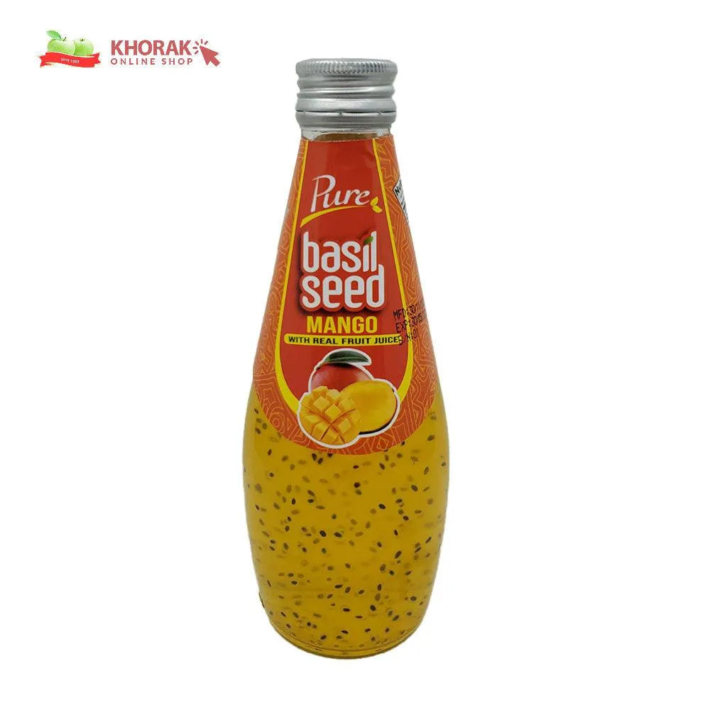 Pure Basil seed mango with real fruit juice 290 ml – Khorak Supermarket