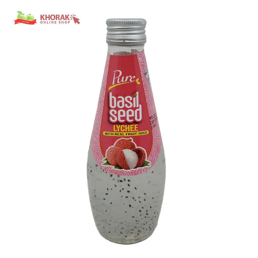 Pure Basil Seed Lychee With Real Fruit Juice 290 Ml