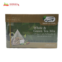 دمنوش مخلوط چای سبز و سفید
