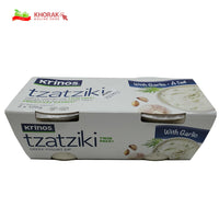 Krinos tzatziki  greek yogurt dip with garlic 2×120 g
